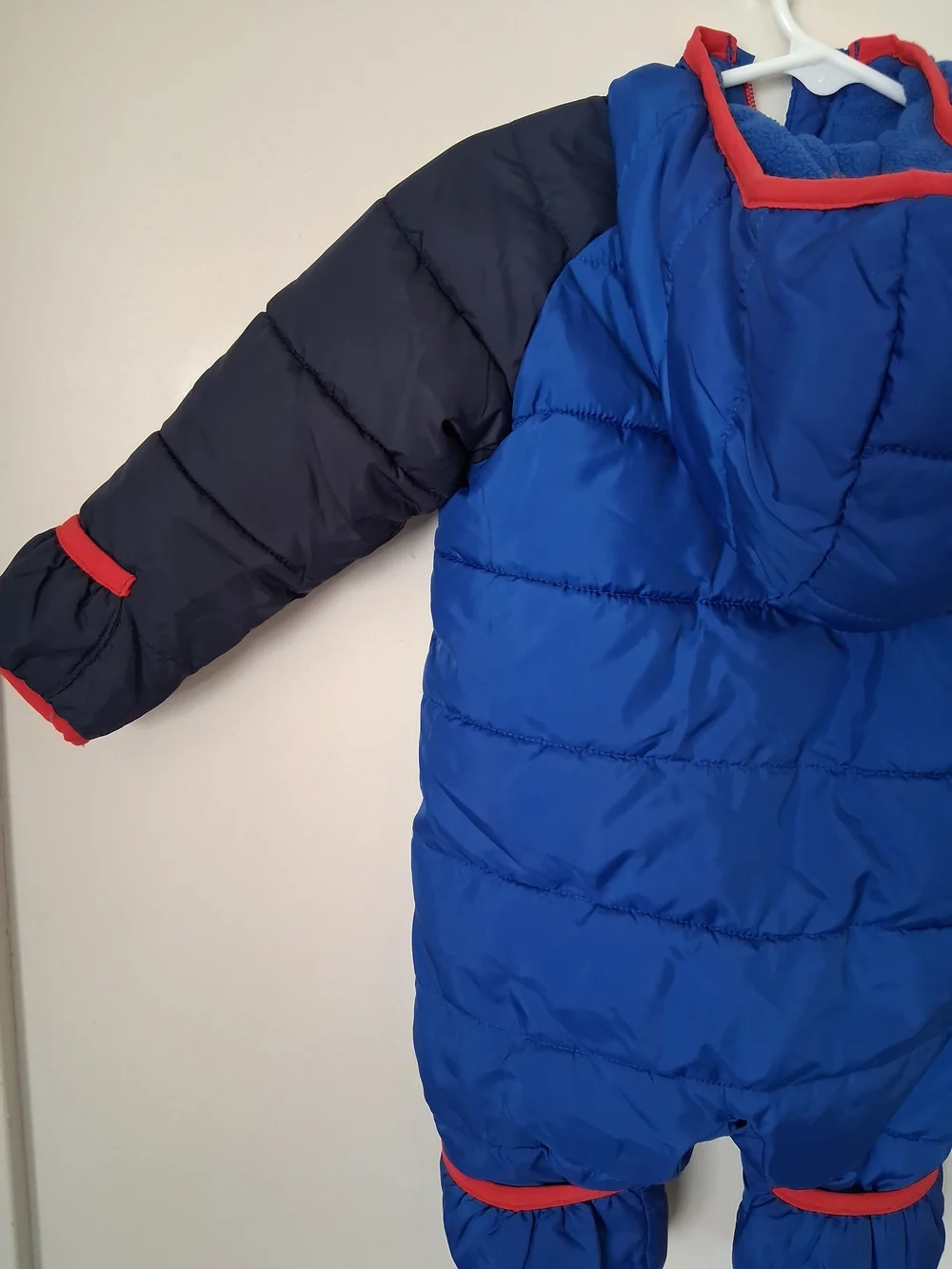 Nike Kids Blue and Navy Insulated One-Piece Snowsuit